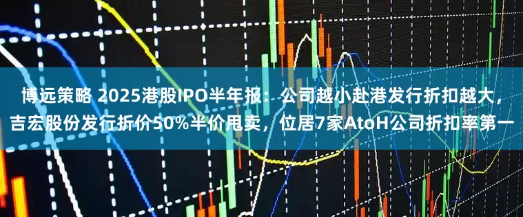 博远策略 2025港股IPO半年报：公司越小赴港发行折扣越大，吉宏股份发行折价50%半价甩卖，位居7家AtoH公司折扣率第一