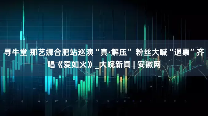 寻牛堂 那艺娜合肥站巡演“真·解压” 粉丝大喊“退票”齐唱《爱如火》_大皖新闻 | 安徽网